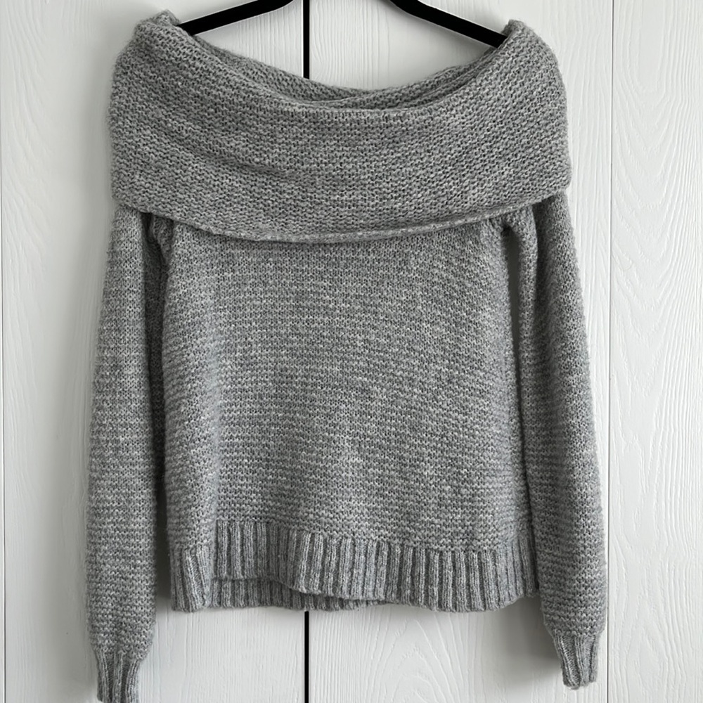 Off the shoulder sweater